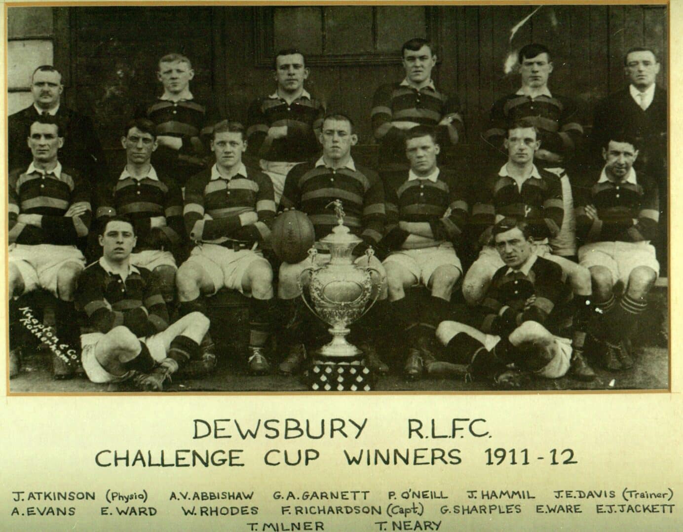 1911 12 Dewsbury Challenge Cup Winners